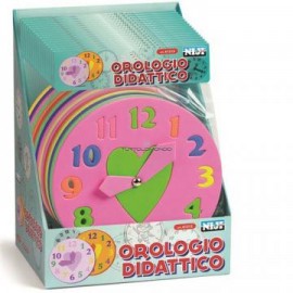 PUZZLE DIDATTICO OROLOGIO IN GOMMA EVA