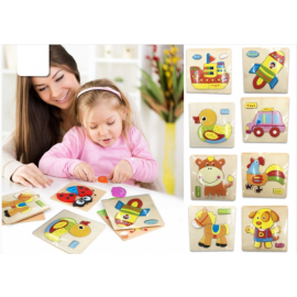 PUZZLE IN LEGNO ANIMALI